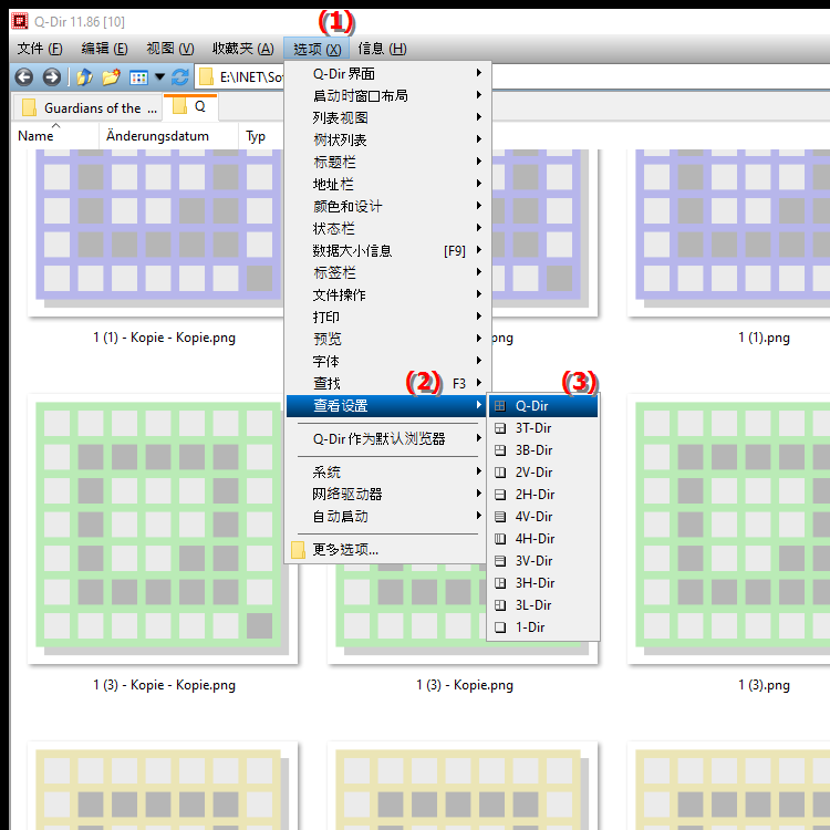 Windows 上的四文件资源管理器 Q Dir 视图是什么